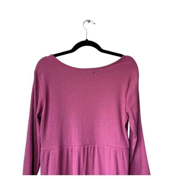 NWT Old Navy Womens Dress XXL Swing Tiered Long Sleeve Summer Babydoll PInk Mini - Picture 5 of 10